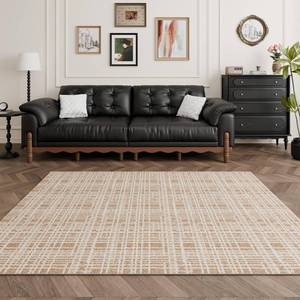 lot 171469 image: Retails for $110 12pc Peel Carpet Tiles 15.75 Non-Slip Reusable0.38-Inch Thick