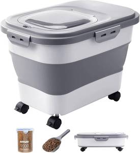 lot 171471 image: 20-23 Lbs Dog Food Storage Container,Collapsible Dog Food Container