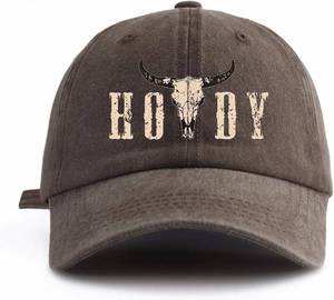 lot 271521 image: 1 pc Printed Washed Baseball Cap,Classic Casual Stylish Soft Sweatband Adjustable Size Suitable for Outdoor Sports Daily Wear