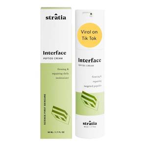 lot 271528 image: Stratia Interface Daily Moisturizer with Peptides for Hydration & Repair, Suitable for All Skin Types, 1.70 Fl Oz (Pack of 1)