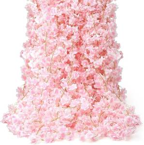 lot 371434 image: 6PC 35.4FT Cherry Blossom Flowers Garland Vine for Decoration