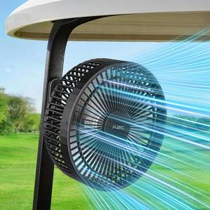 lot 371444 image: A2C Magnetic Rechargeable Fan for Golf Cart 7.5-Inch, Up to 28Hrs, 10000mAh