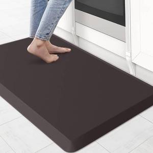 lot 371472 image: KitchenClouds Kitchen Mat Cushioned Anti Fatigue Rug 20x32 Waterproof, Non Slip, Standing and Comfort DeskFloor Mats for House Sink Office (Chocolate)