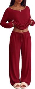 lot 371498 image: Ekouaer Womens Pajama Sets Lounge Set 2 Piece Long Sleeve PJs (Large)