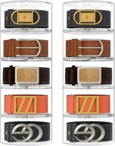 lot 471569 image: NIUBEE Belt Organizer for Closet, Acrylic Belt Storage Holder Box, 10 Layer
