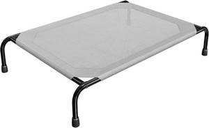 lot 471577 image: Simple Trending Raised Dog Bed for Large Dogs, Waterproof XL Dog Cot, Grey