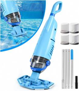lot 471581 image: KimPump Cordless Pool Vacuum Cleaner with 4 Filter Bags Up to 20.5 GPM