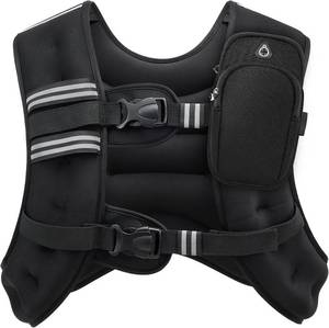 lot 471587 image: ZELUS Weighted Vest, 6lb8lb12lb16lb20lb25lb30lb Weight Vest with Reflective Stripe for Workout, Strength Training, Running, Fitness, Muscle Building, Weight Loss, Weightlifting