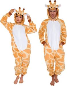 lot 471623 image: Funziez Slim Fit Adult Onesie - Animal Costume - Plush Unisex Halloween One Piece Cosplay Suit for Women and Men