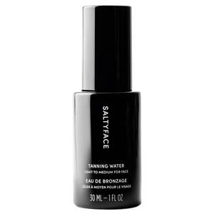 lot 471638 image: SALTYFACE - Tanning Water (Light to Medium) - Self Tanner for Face, Neck, Ears, Chest - No Color Transfer - Oil Free, Fragrance Free - Streak-Free, Non-Clogging - Vegan Skin Care - 1 FL OZ (30 ML)