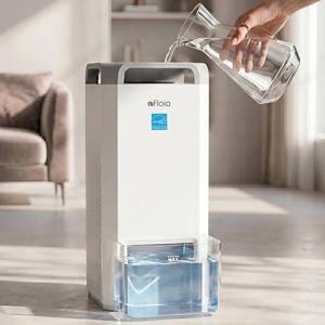 lot 121586 image: Retails for $190 Afloia 1000mlh Mist Free Humidifier and Air Purifier in One for Bedroom
