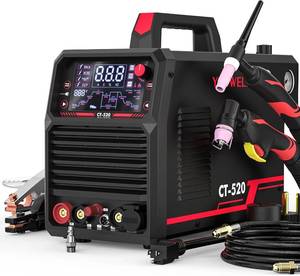 lot 431449 image: Retails for $470 YESWELDER 5-in-1 TIG Welder & Plasma Cutter, 110220V CT-520