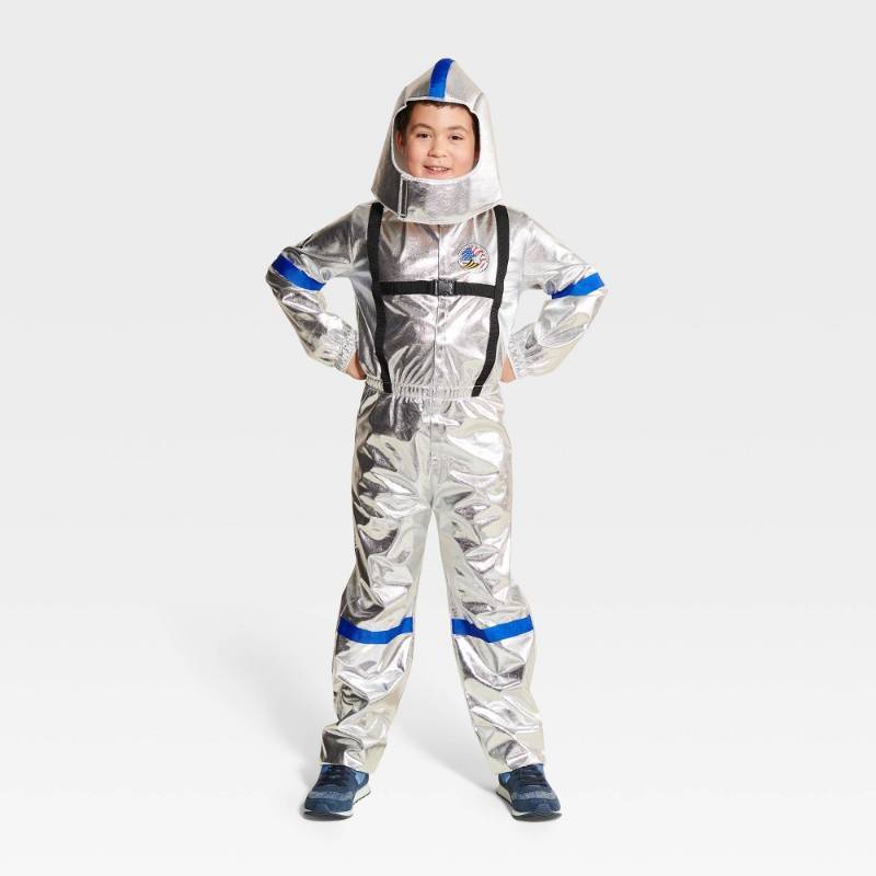 lot 2020 image: Halloween Kids Astronaut Halloween Costume Jumpsuit with Headpiece -No helmet-  Medium - Retail $25