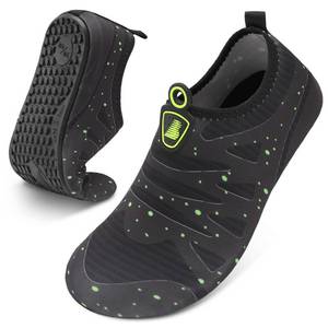 lot 2043 image: BARERUN Water Sports Shoes Barefoot Quick-Dry Aqua Yoga Socks Slip-on for Men Women Black 4.5-5.5 Women3-4 Men - Retail $43