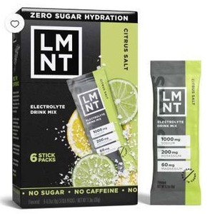 lot 19591 image: LMNT Zero Sugar Electrolyte Drink Mix Citrus 5 Pack