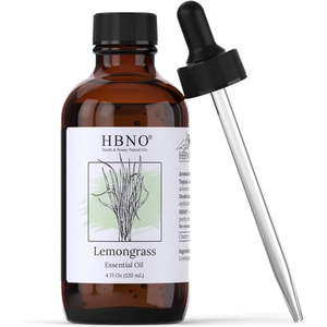 lot 19604 image: HBNO Lemongrass Essential Oil 4 fl oz (Lot Of 3)