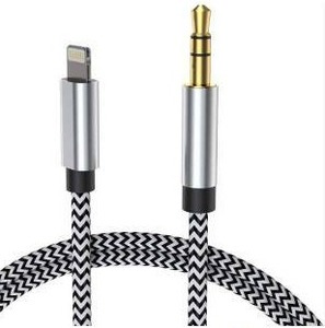 lot 19608 image: Lightning to 3.5mm Aux Cable iPhone Adapter MFi Certified (Lot Of 4)