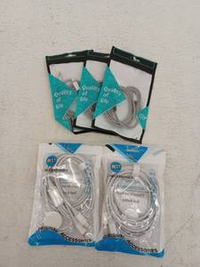 lot 19633 image: Braided USB Cables & Charging Accessories Bundle