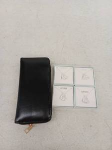 lot 19676 image: 4 Pack APSVO Heart Pendant Necklace And 1 Wallet