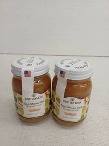 lot 19678 image: True Sea Moss Sea Moss Gel Superfood 2-Pack Apple Cinnamon