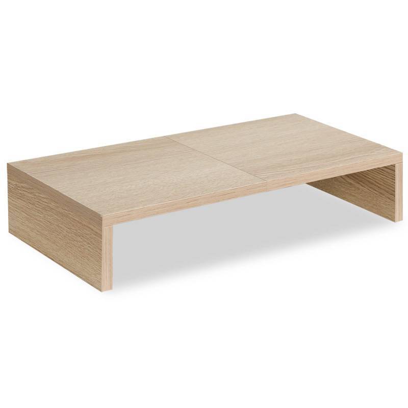 lot 1074 image: TEAMIX 20 inch Monitor Stand Riser, Wood Monitor Stand for Desk, TVScreenPCPrinterLaptop Riser, Computer Stand with Keyboard Organizer Desktop Stand, Monitor Riser Retail $26.24