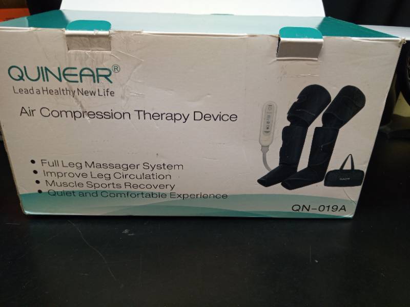 lot 1036 image: Quinear Air Compression Leg Massager QN-019A - Retail $50