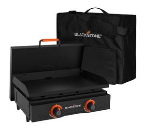 lot 1014 image: Blackstone 22 Griddle with Hard Cover and Carry Bag Bundle - Retail $165