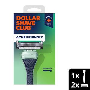 lot 1032 image: Dollar Shave Club Acne Friendly Razor Starter Set - 3ct - Retail $23