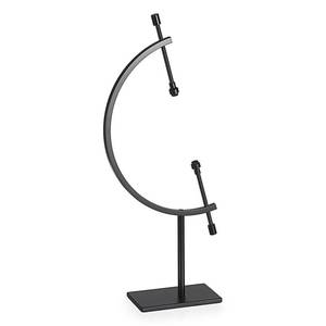 lot 1045 image: JUXYES Metal Caliper Display Stand Sphere Holder for Crystal Ball Rock - Retail $15