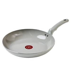 lot 1054 image: T-Fal Refresh Ceramic Nonstick 12 in Frying Pan Skillet, Moon Grey - Retail $39