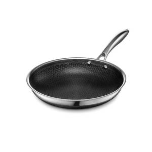 lot 1091 image: HexClad 10 Hybrid Nonstick Frying Pan, Dishwasher & Induction Safe - Retail $119
