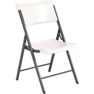 lot 1128 image: Lifetime Folding Chair, Almond - Retail $65