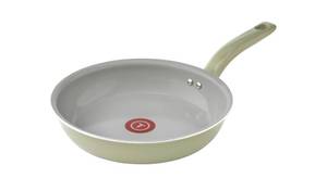 lot 1137 image: T-fal Recycled Ceramic Nonstick Fry Pan 11 Inch Oven Safe 350F Pots and Pans, Cookware Green - Retail $49