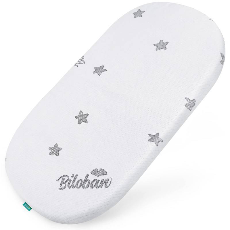 lot 28750 image: Bassinet Pad (13x 30), Compatible with SNOO Smart Sleeper Baby Bassinet, Waterproof Breathable Soft Bassinet Pad, Baby Foam with Removable Zippered Cover White - Retail $30