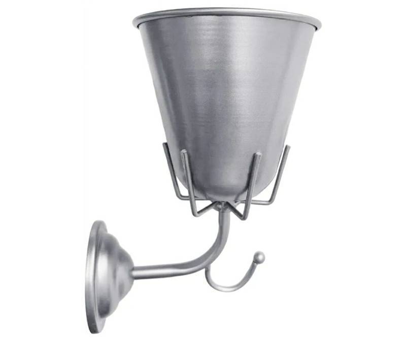 lot 28807 image: Opal Wall Vessel Vintage Vase for Flowers Multi Function Hanging Organizers for Home Decoration Metal Wall Vase. - Retail $24