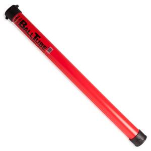 lot 38780 image: Gamma Sports Tennis Ball Tube Pickup �� Red 18-Ball Capacity with Carry Strap and Durable Rubber End Caps with Fence Clips �� Quick Court Cleanup Tool for Players, Coaches & Instructors - Retail $40