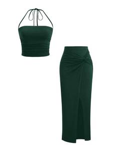 lot 38802 image: Womens 2 Piece Set Summer Vacation Outfits Going Out Matching Set - Retail $37