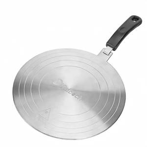 lot 38816 image: 11 inch Detachable Induction Plate Adapter, Stainless Steel Heat Diffuser - Retail $28
