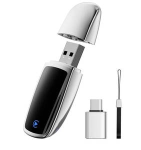 lot 38873 image: Wireless CarPlay Adapter for Apple iPhone, Converts Wired Connections to Wireless CarPlay, Zero delay, Plug-and-Play, Compatible with Apple iPhone iOS 10 Systems and Various Vehicles��Silver White), missing part. - Retail $40