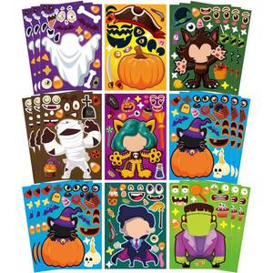 lot 38903 image: Halloween Party Games Stickers for Kids Trick or Treat, Halloween Kid - Retail $3