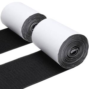 lot 38915 image: 4.4 Inches x 7 Feet Strong Sticky Back Heavy Duty Hook and Loop Tape with Adhesive, Non-Slip Couch Cushion Grip Accessories, Double Sided Strip Roll to Prevent Sliding, Black - Retail $9
