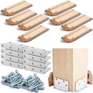 lot 38937 image: 2 Set 3-12 Newel Post Mounting Kit Deck Stair Floor Installation - Retail $53