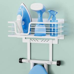 lot 4085 image: KES 90lb Heavy-Load Ironing Board Hanger Wall Mount, Frame, HIR502-WH