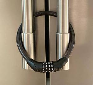 lot 4120 image: Urban August Refrigerator Lock for Kids & Adults, 4-Digit Code Fridge Lock