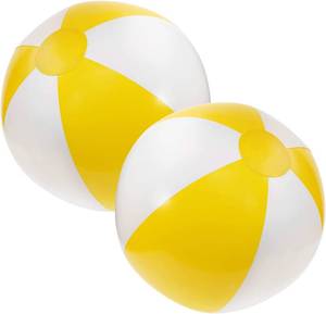 lot 4124 image: Penta Angel Beach Balls 2PCS 12-Inch Inflatable Beachball Rainbow Color