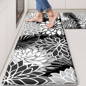 lot 4140 image: Arenarug 2-Piece Cushioned Anti-Fatigue Kitchen Mats Waterproof Non-Slip
