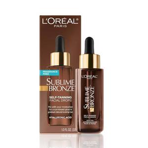 lot 4155 image: LOr al Paris Sublime Bronze Self-Tan Facial Drops with Hyaluronic Acid 1 oz