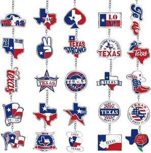 lot 4159 image: Sureio 19 Pcs USA Souvenir Keychain Gifts Texas