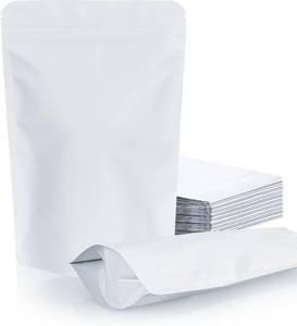 lot 4192 image: FireKylin 100 Pack Resealable Bags,Smell Proof Bags,White 7.9 x 11.8