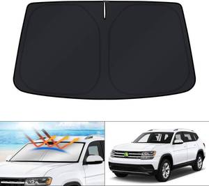 lot 4195 image: KUST Windshield Sun Shade for Volkswagen Atlas & Atlas Cross Sport